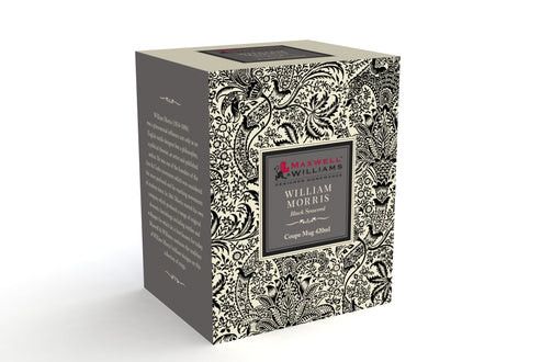 Maxwell & Williams William Morris Black Seaweed Coupe Mug 420ml WM0025.