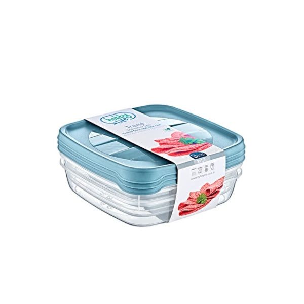 Hobby Life Trend Square Storage Container Set 3 x 1.3 L 020976.
