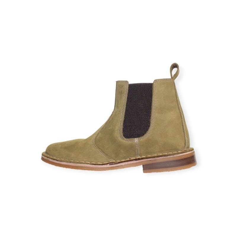 Wolf Rock Casual Shoes Wolf Rock Carter Olive Nubuck