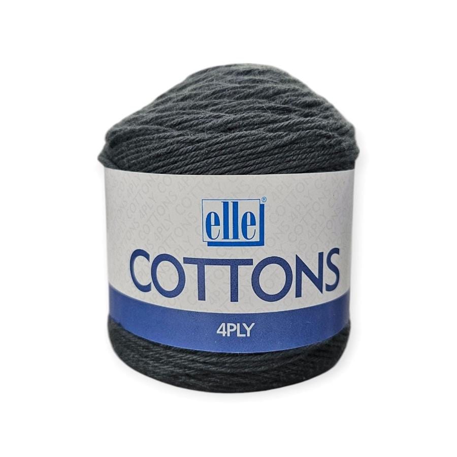 WOOL Habby Charcoal Elle Cottons 4ply 50g (7890386092121)