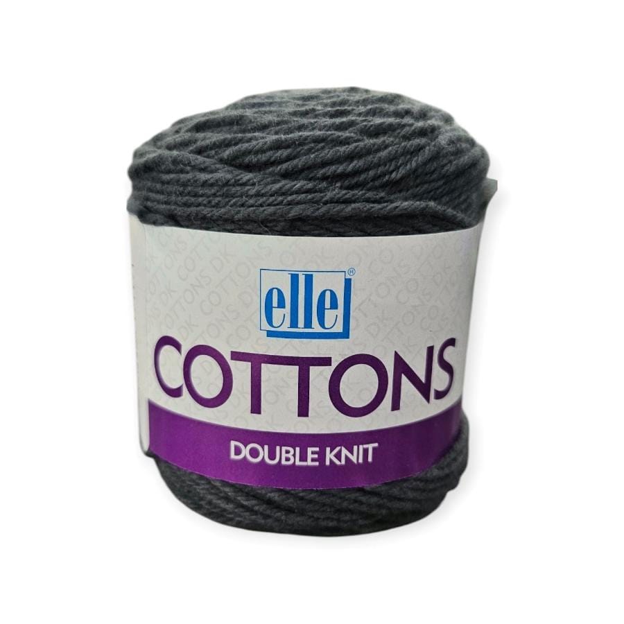 WOOL Habby Charcoal Elle Cottons Double Knit 50g (7890692964441)