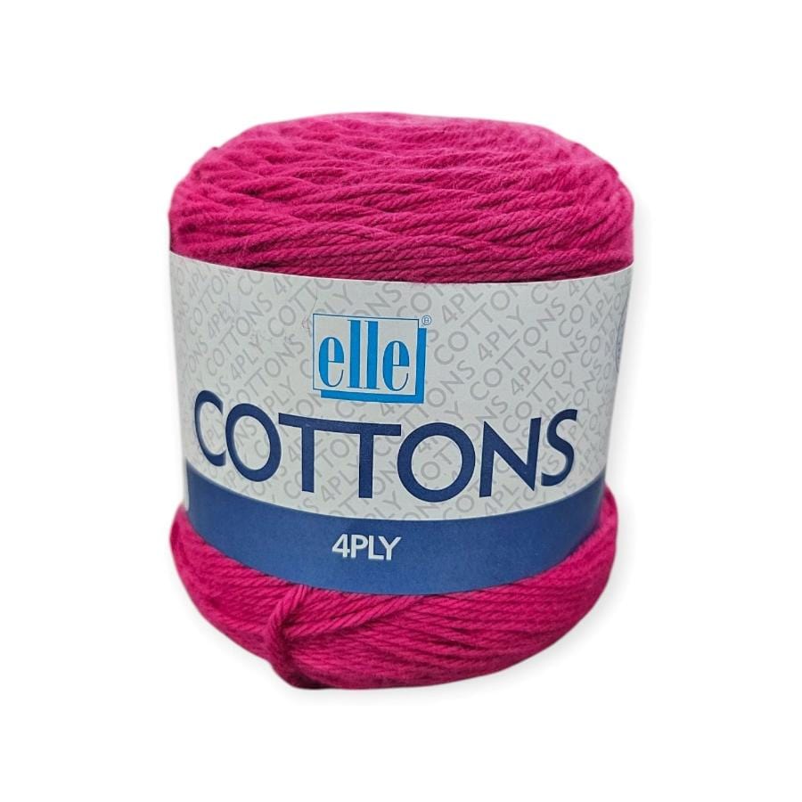 WOOL Habby Crimson Elle Cottons 4ply 50g (7890386092121)