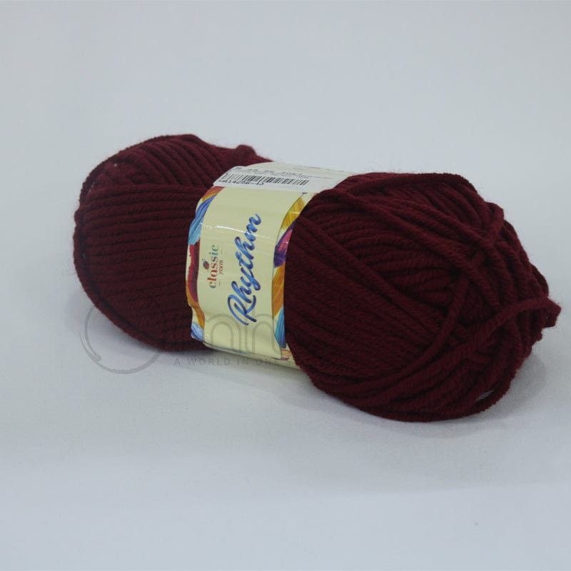 WOOL habby Maroon Rhythm Wool 100g