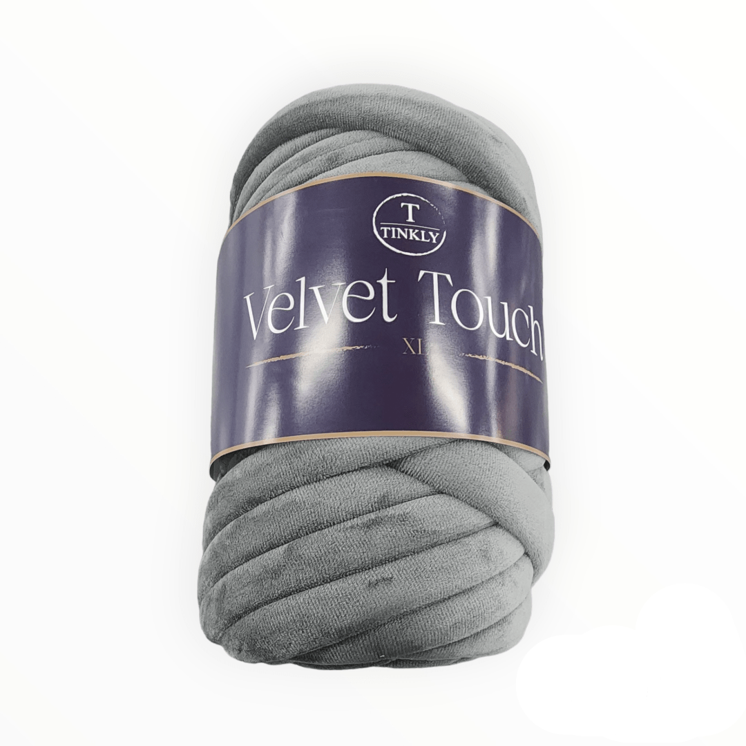 Velvet Touch Rug Tinkly Velvet Touch XL 1 kg Ball Grey