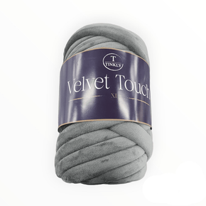 WOOL HABBY Tinkly Velvet Touch XL 1 kg Ball Grey (7635291537497)