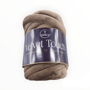 WOOL HABBY Tinkly Velvet Touch XL 1 kg Ball Mocca (7635291209817)