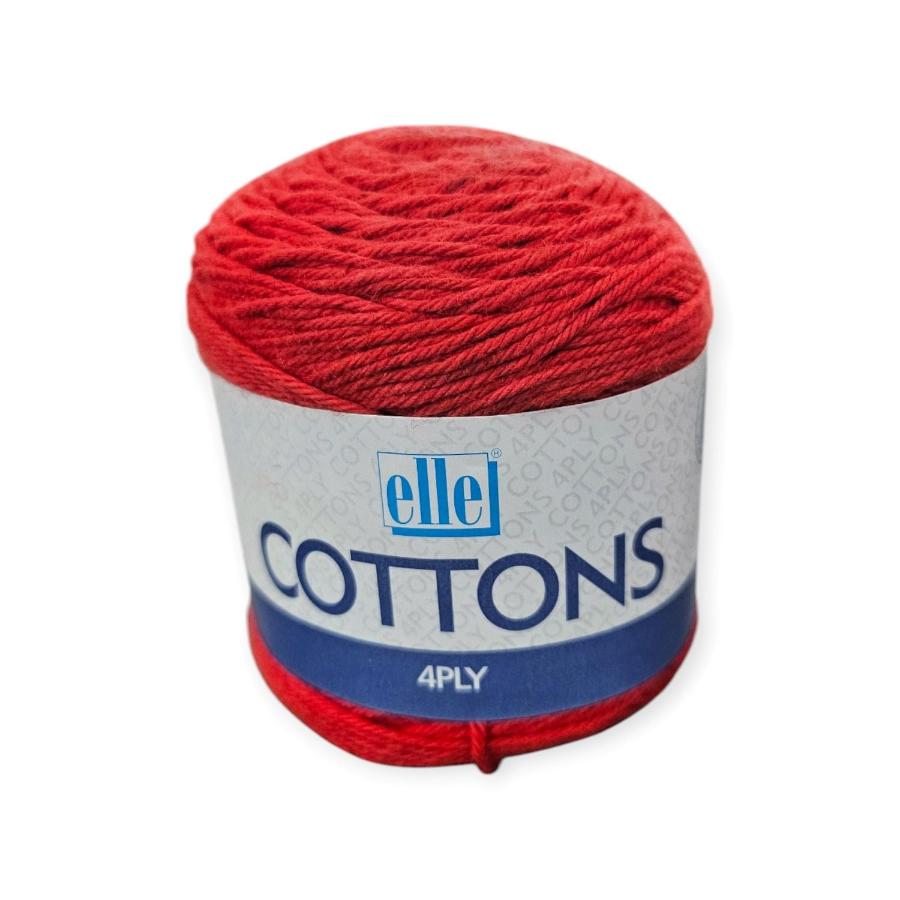 WOOL Habby Tomato Elle Cottons 4ply 50g (7890386092121)