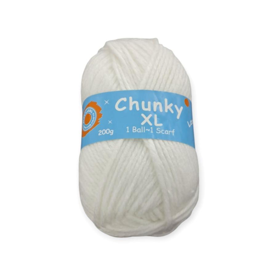 WOOL Habby White Chunky XL Wool 200g (2061648494681)