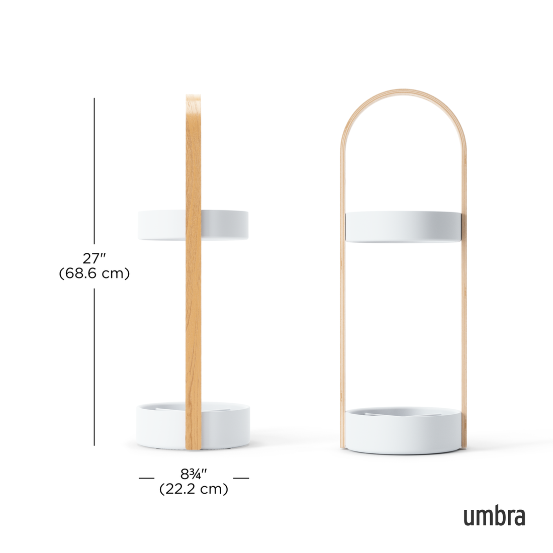 Umbra Bellwood Umbrella Stand White & Natural UMB320240668
