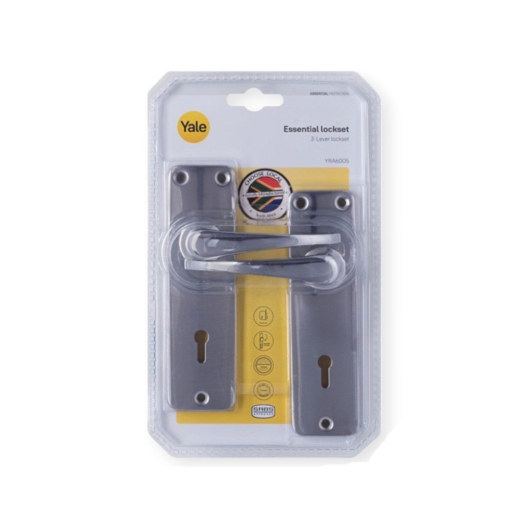 YALE 3 lever lockset Yale 3 Lever Essential Lockset (7668819787865)