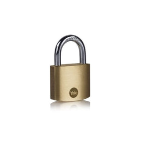 YALE padlock Yale 40mm Brass Padlock PK1 Y110B/40/122/1 (7298929360985)