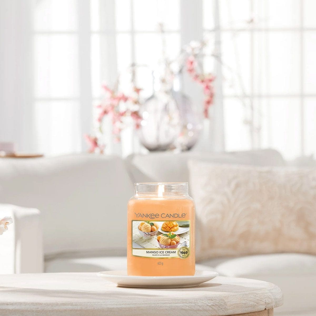 Yankee Candle Candle Yankee Candle Classic Large Jar Mango Ice Cream 623g (7808084607065)