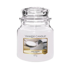 Yankee Candle Candle Yankee Candle Medium Jar Baby Powder Classic 411g (7467853119577)