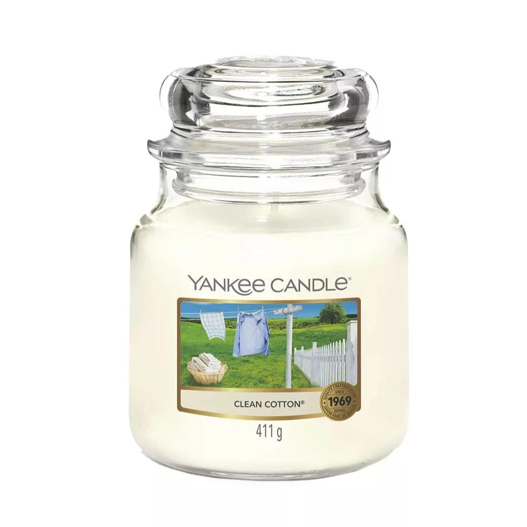 Yankee Candle Candle Yankee Candle Medium Jar Classic Clean Cotton 411g