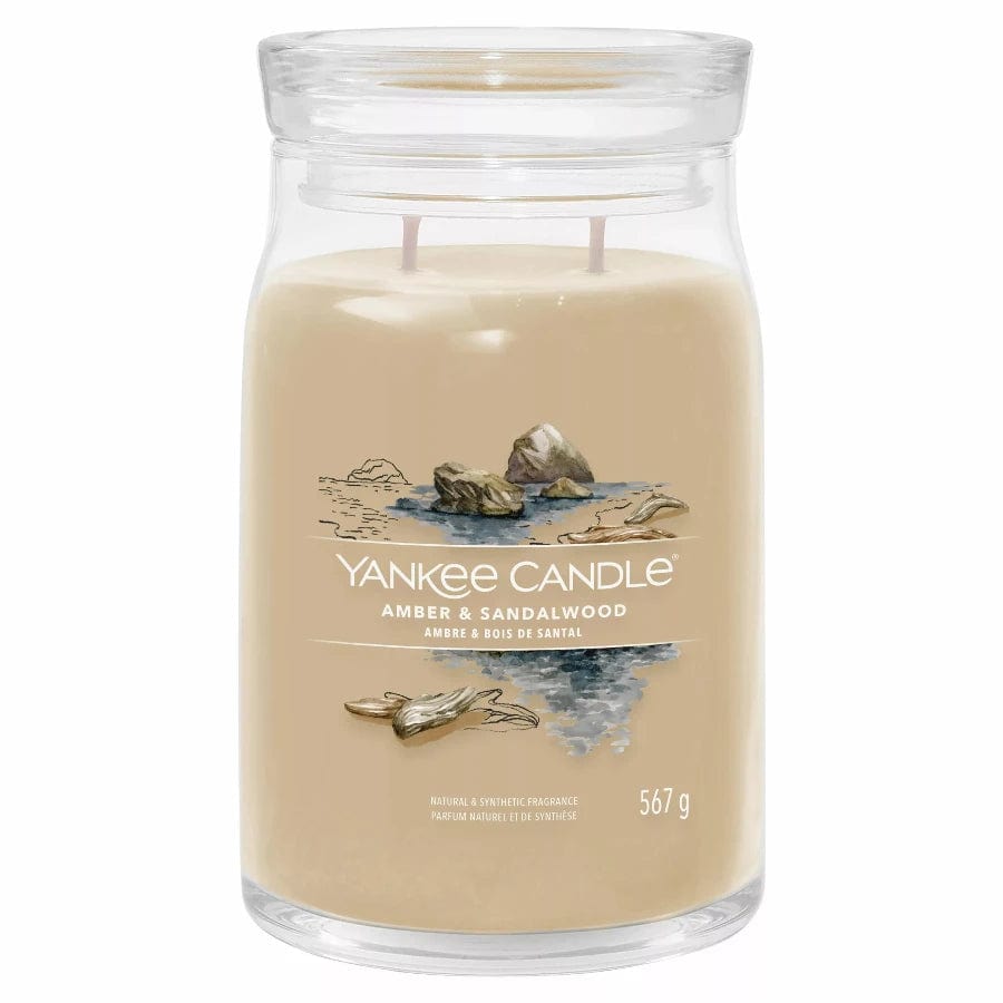 Yankee Candle Candle Yankee Candle Signature Large Jar Amber & Sandalwood 567g (7808527630425)