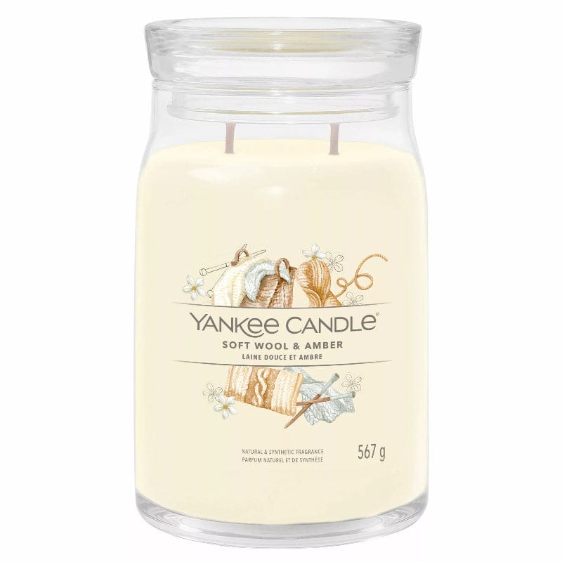 Yankee Candle Candle Yankee Candle Signature Large Jar Soft Wool & Amber 567g