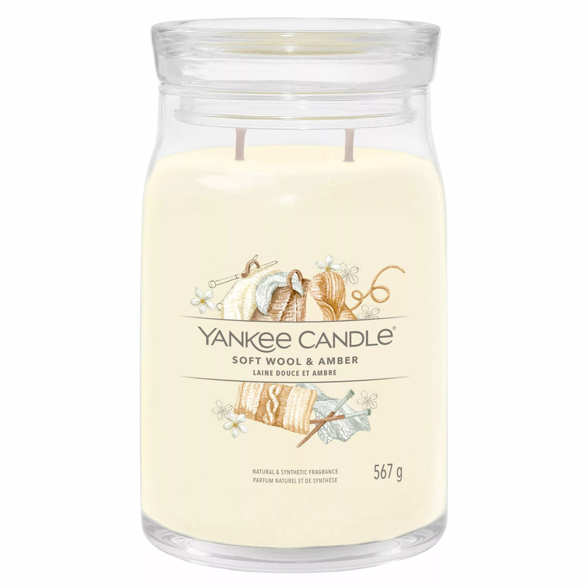 Yankee Candle Candle Yankee Candle Signature Large Jar Soft Wool & Amber 567g