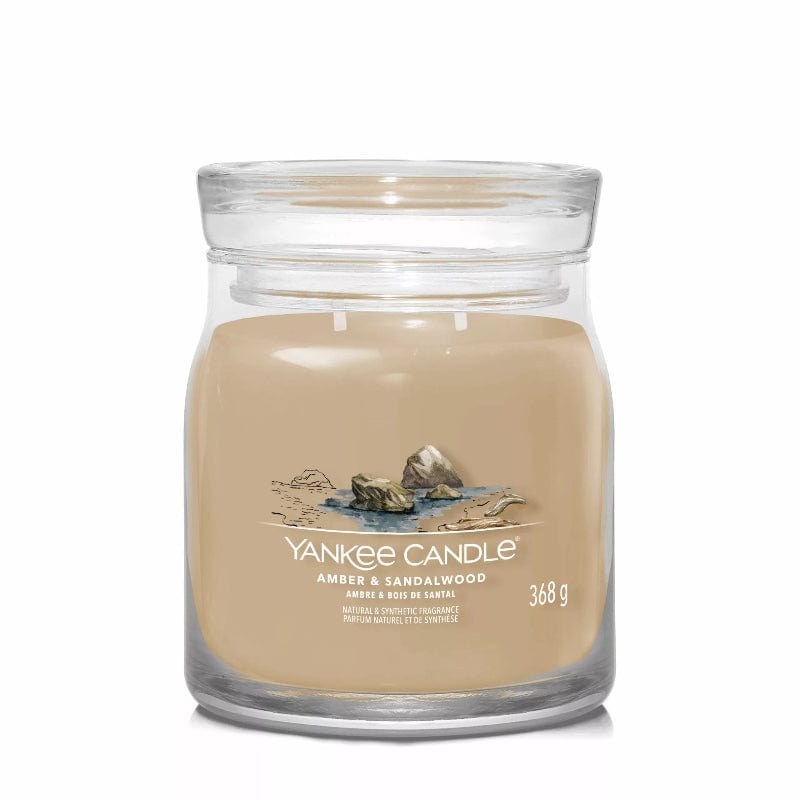Yankee Candle Candle Yankee Candle Signature Medium Jar Amber & Sandalwood 368g