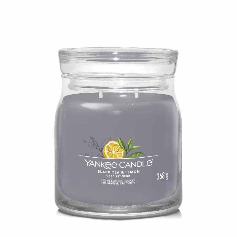 Yankee Candle Candle Yankee Candle Signature Medium Jar Black Tea & Lemon 368g