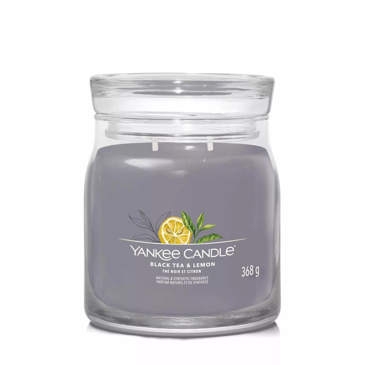 Yankee Candle Candle Yankee Candle Signature Medium Jar Black Tea & Lemon 368g