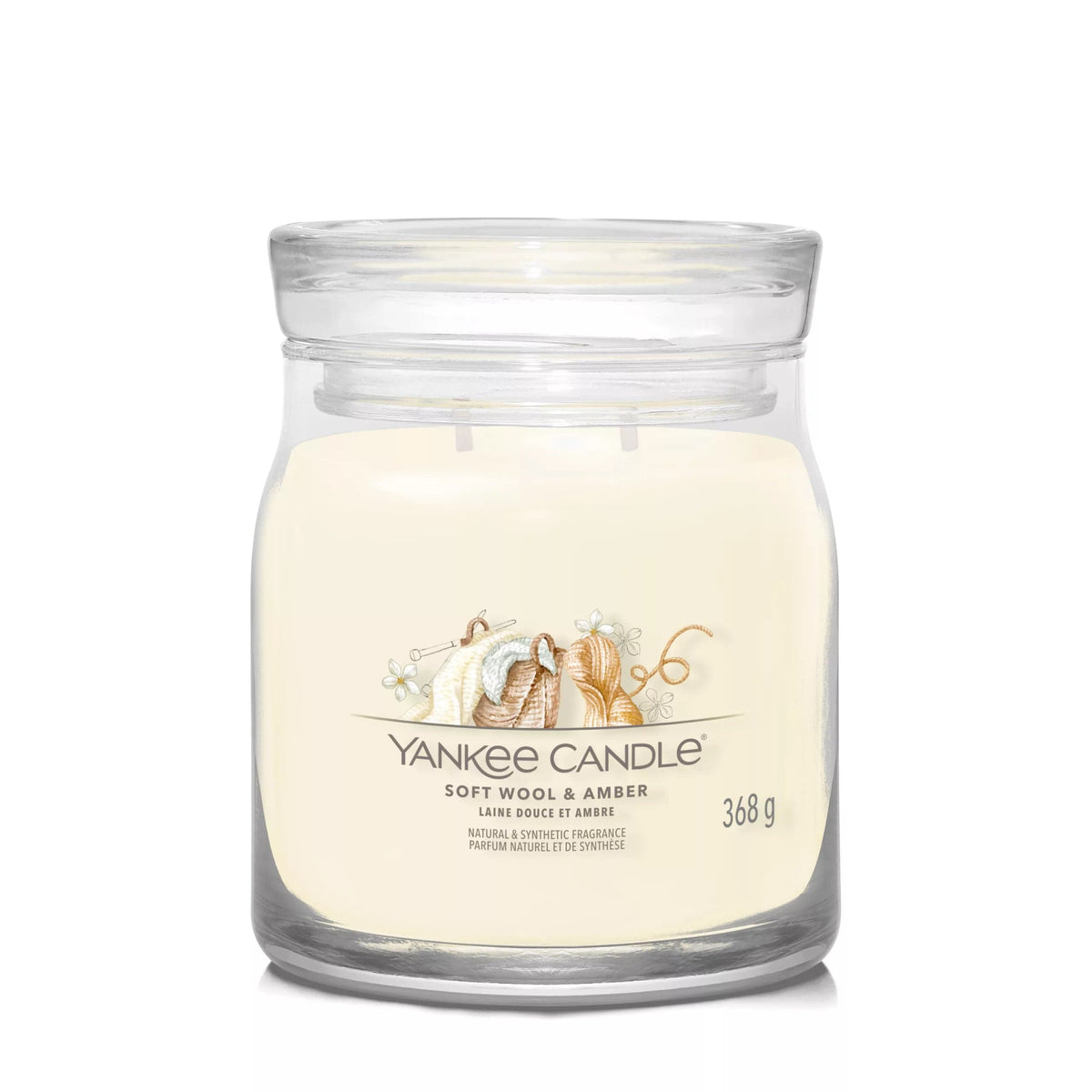 Yankee Candle Candle Yankee Candle Signature Medium Jar Soft Wool & Amber 368g (7808538738777)