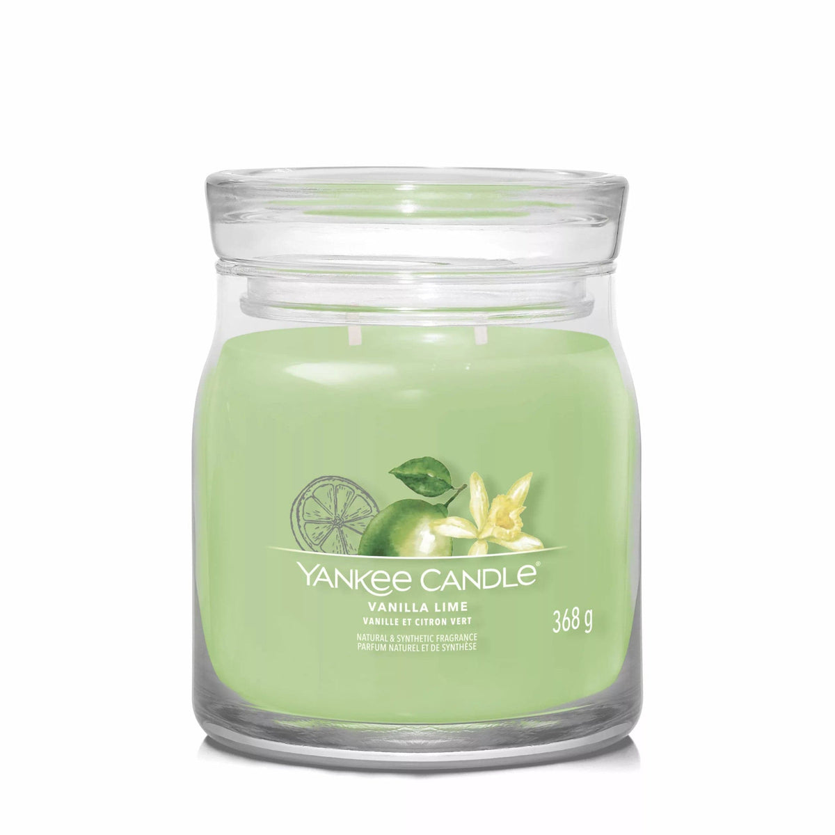 Yankee Candle Candle Yankee Candle Signature Medium Jar Vanilla Lime 368g