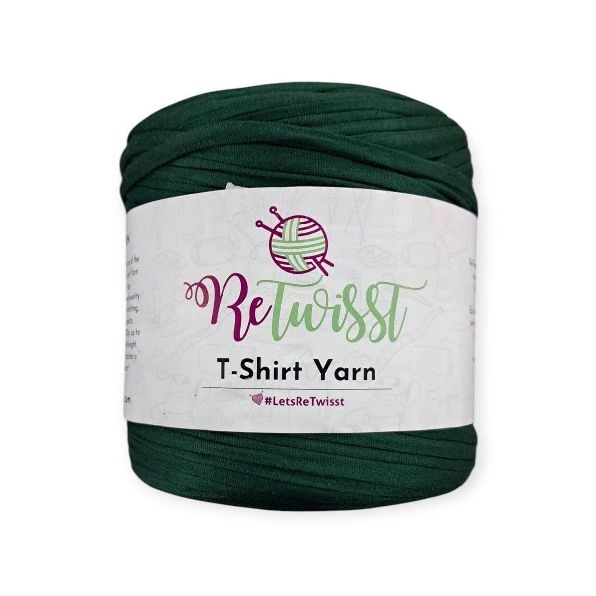 YARN HABBY Bottle Green T-shirt Yarn 650 g (7641900089433)