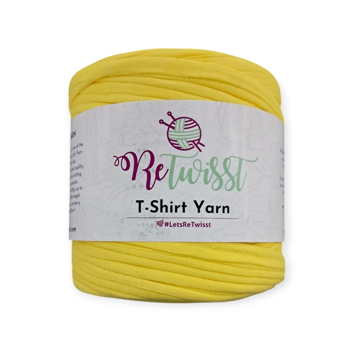 YARN HABBY Yellow T-shirt Yarn 650 g (7641900089433)