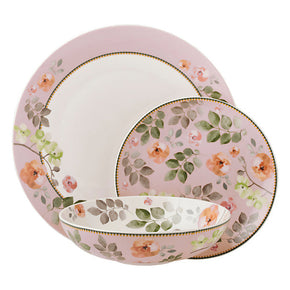 Maxwell & Williams Arcadia Coupe Dinner Set Pink 12 Piece YD0034