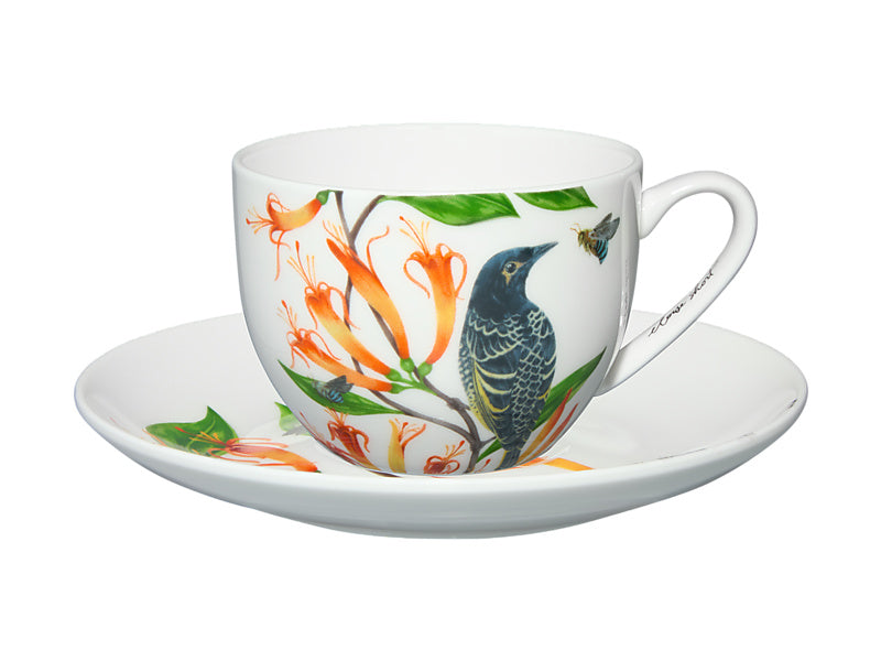 Maxwell & Williams Eloise Short Lyric Cup & Saucer Regent Honeyeater 240ml YD0218