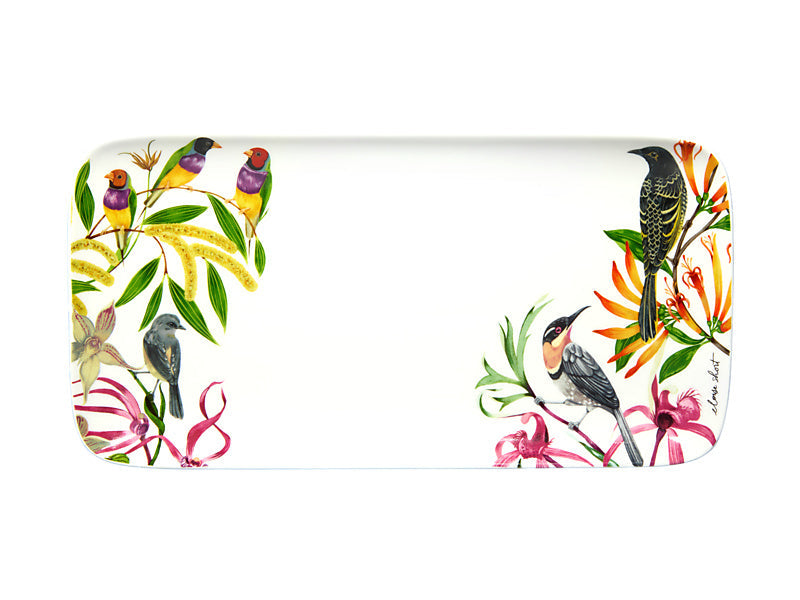 Maxwell & Williams Eloise Short Lyric Rectangular Platter Birds 29X15cm YD0223