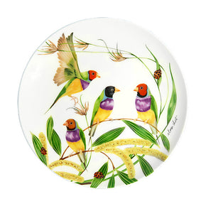 Maxwell & Williams Eloise Short Lyric Plate Gouldian Finch 20cm YD0231