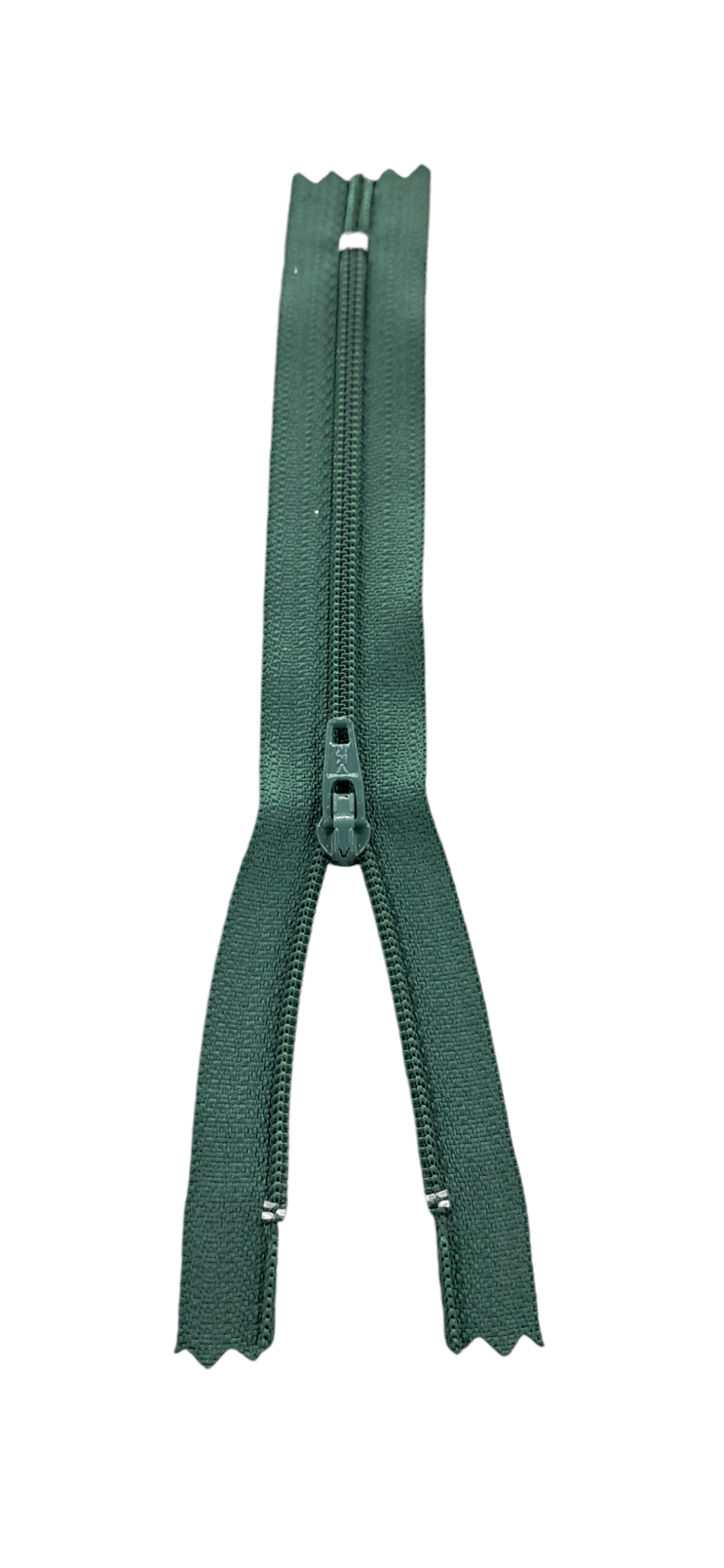 YKK ZIPS HABBY 15cm YKK Nylon Zip Bottle Green (7822483751001)