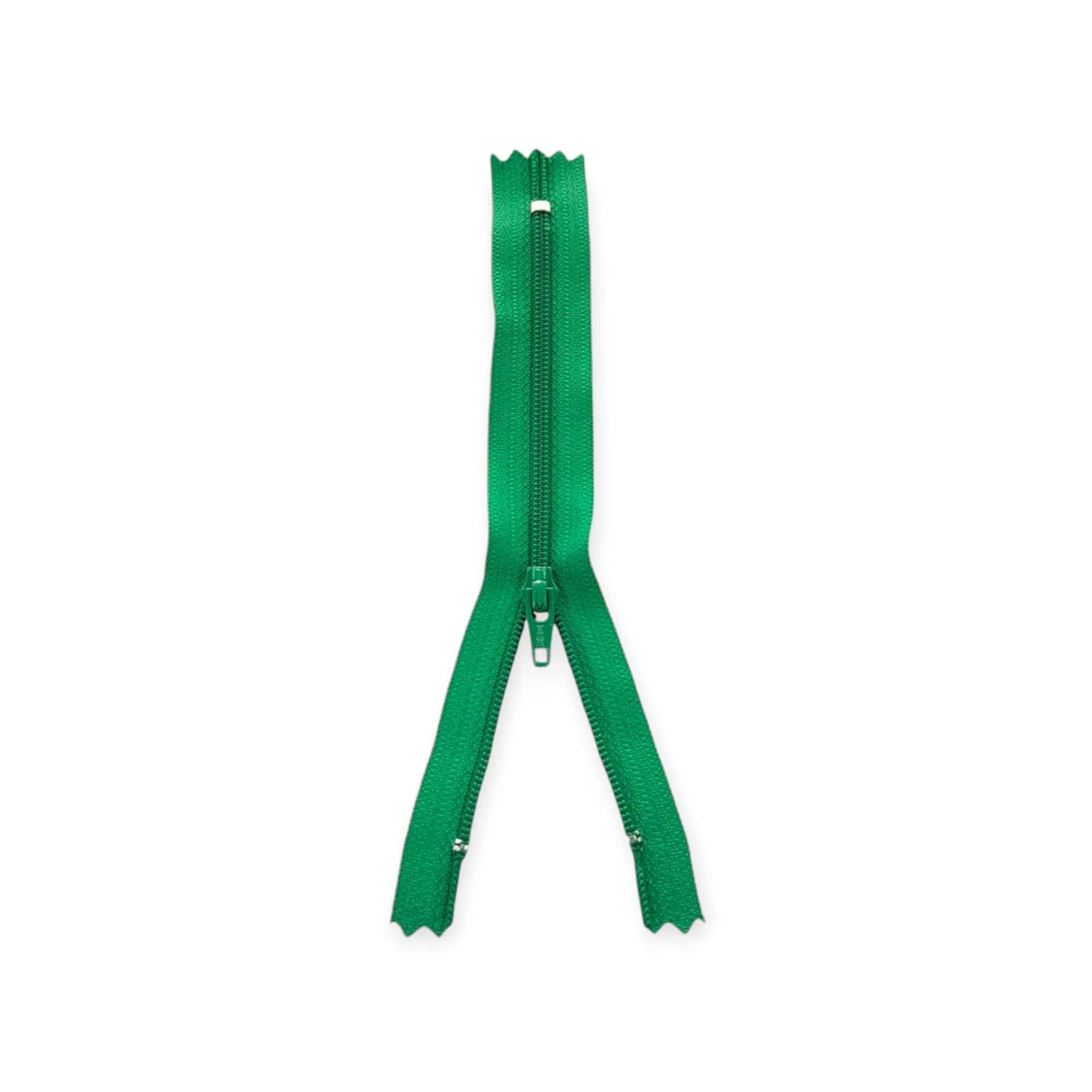 YKK ZIPS HABBY 15cm YKK Nylon Zip DK Emerald 15cm (7822486372441)