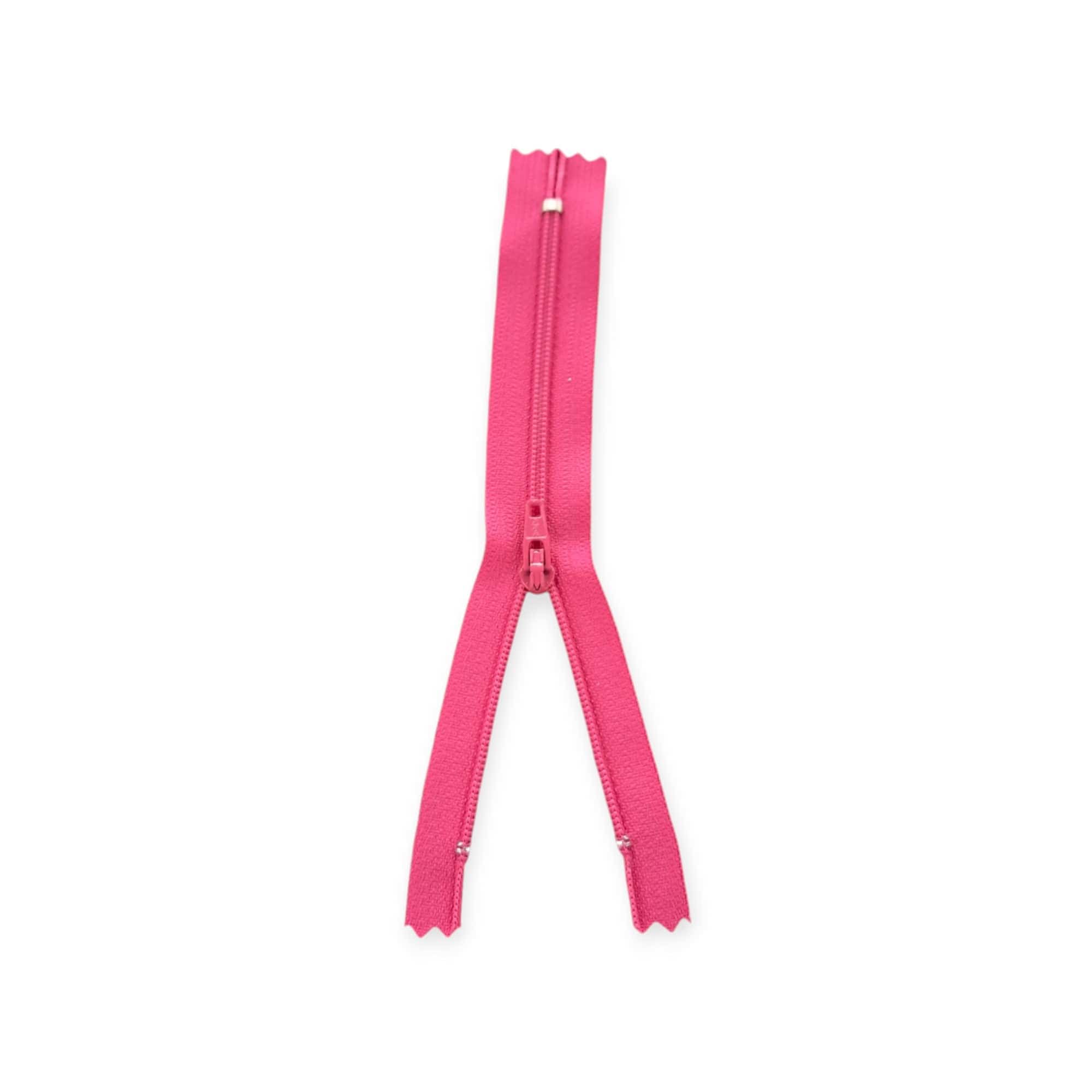 YKK ZIPS HABBY 20cm / Cerise Ykk Nylon Zip Cerise Pink (7782452002905)