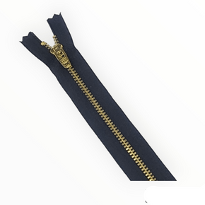 YKK ZIPS Habby Ykk Metal Gold Close End 15cm Zip 580 Black (7490081390681)