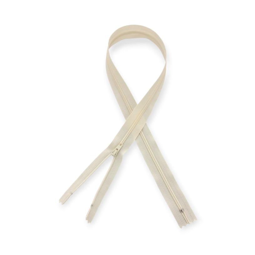 YKK ZIPS ZIP 35cm / Cream YKK Nylon Zip Cream (7782984646745)