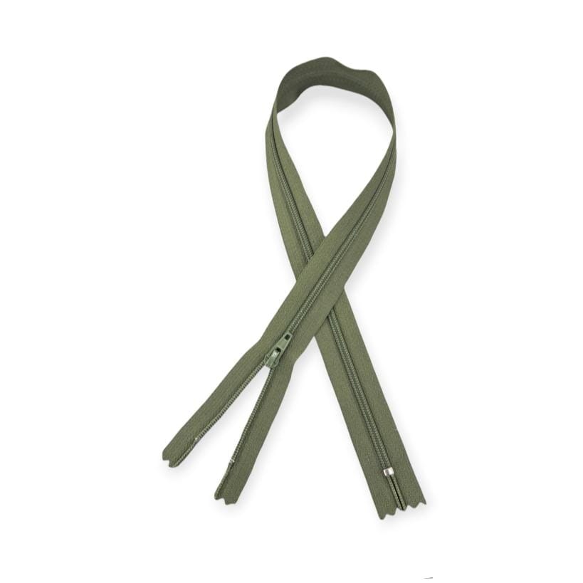 YKK ZIPS ZIP 45cm / olive YKK Nylon Zip Olive (7782980255833)