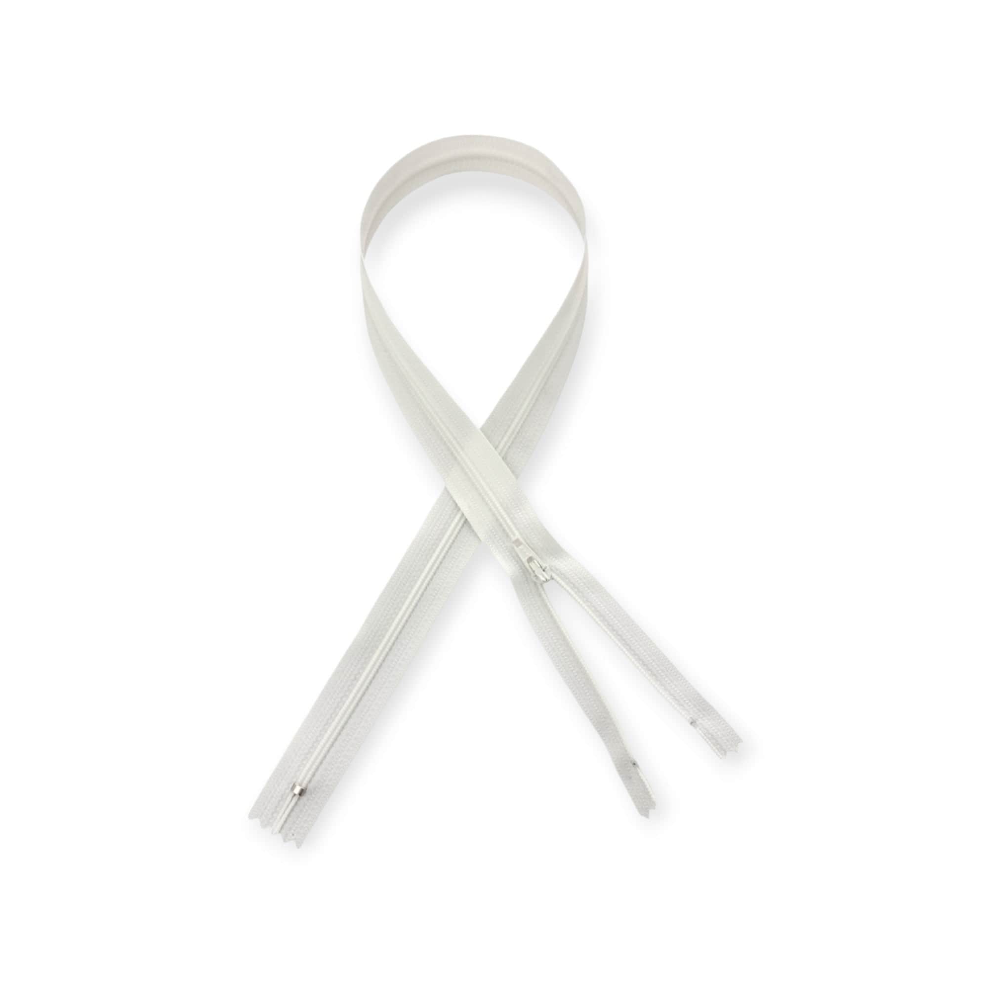 YKK ZIPS ZIP 60cm / Ivory YKK Nylon Zip Ivory (7782592708697)