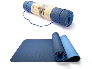 Eco-Friendly Non-Slip Yoga Mat 61x183cm 6mm
