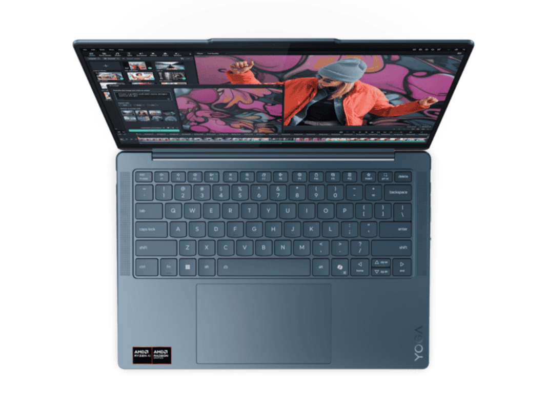 Lenovo Yoga Slim7 14AKP10 14" WUXGA 1920x1200 OLED Teal Ryzen AI 7_350 32GB LP5X 7467 512GB SSD M.2 2242 PCIe 4.0x4 NVMe / Backlit K/B / Win11 Pro / 3YR On Site