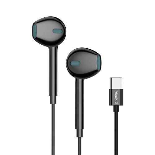 Yookie Earphones Yookie YTL-09 Wired Earphones Type-C – Black