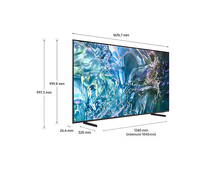 Samsung 75 Inch QLED 4K Q60D Tizen OS Smart TV