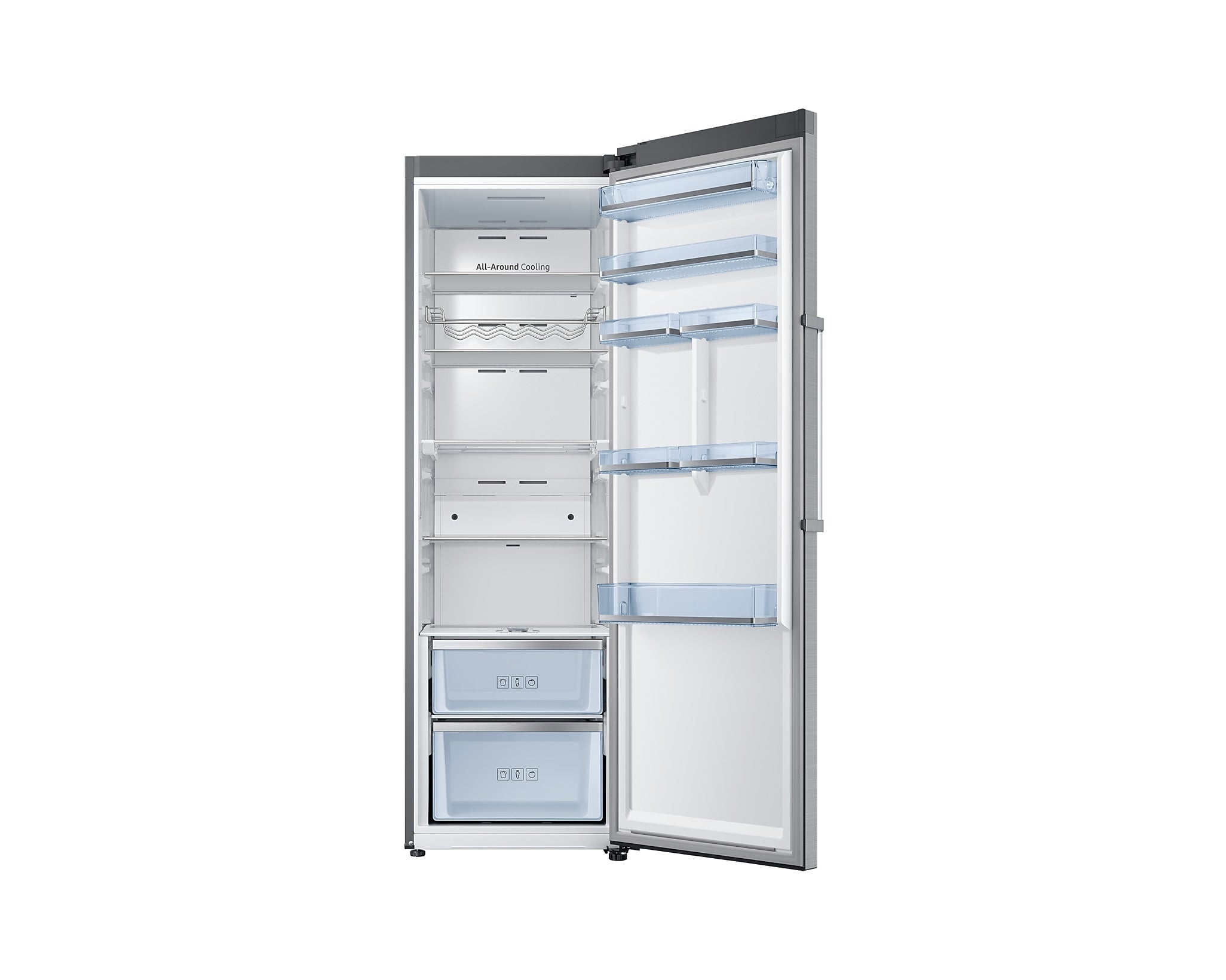 Samsung 385L Silver Upright Fridge RR39M71407F
