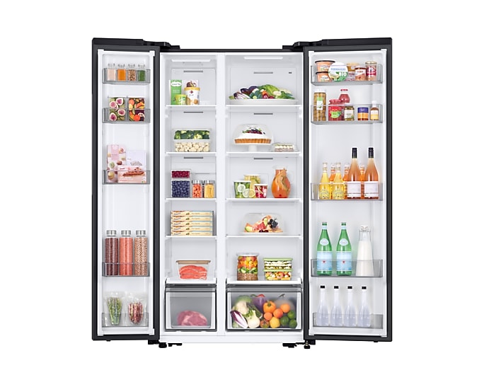 Samsung 564l Gentle Black Matt Side By Side Fridge Freezer  RS57DG4000B4FA