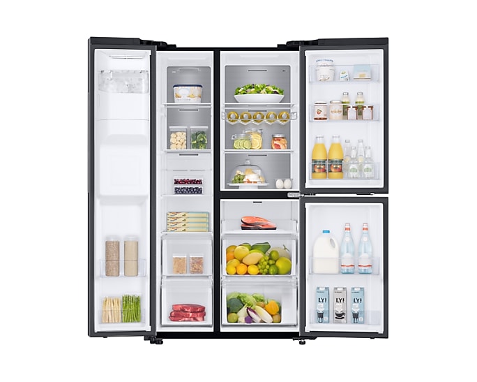 Samsung 602 L Gentle Black Side by Side 3-Door RS65R5691B4