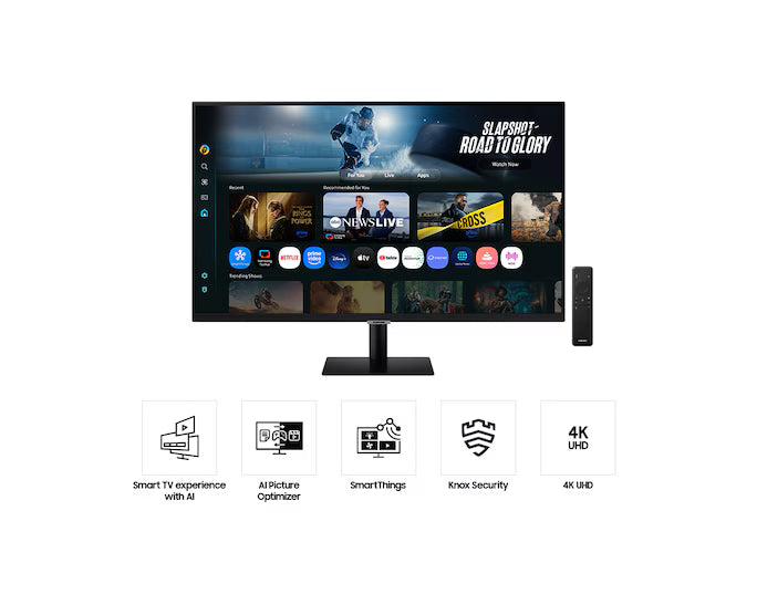 Samsung 32'' Smart Monitor M7 M70F (Black) 4K Samsung Vision AI LS32FM700UAXXA