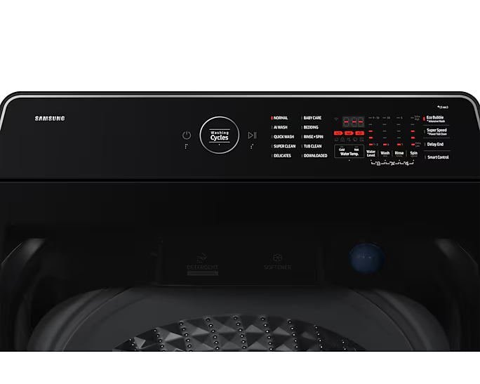 Samsung 15kg Black AI Top Loader washing Machine WA80F15S5BFA