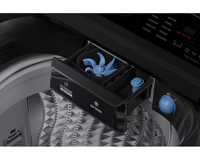 Samsung 15kg Black AI Top Loader washing Machine WA80F15S5BFA