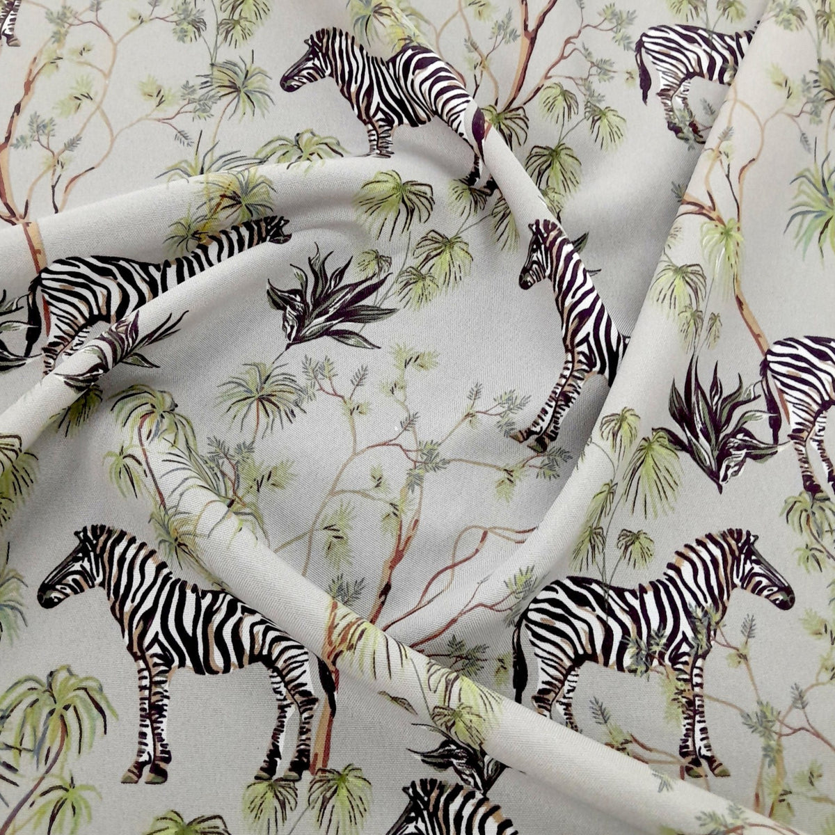Printed Mini Matt Zebra Grey 140 cm